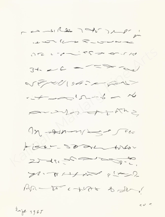 Writing after music, 1965