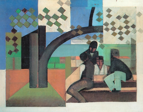 Card players, 1926 