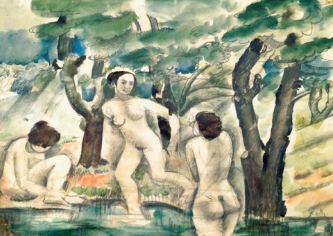 Bathers, 1908-1909