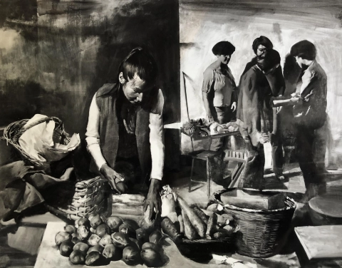 Tibor Csernus: Market, 1979