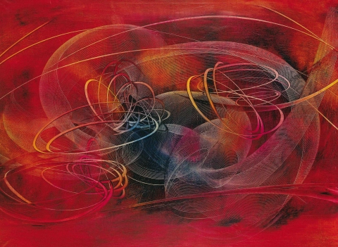 Reigl The Rings of the Universe 1954 90x121cm