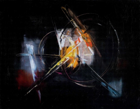 Reigl Black Outburst 1955 79x102cm