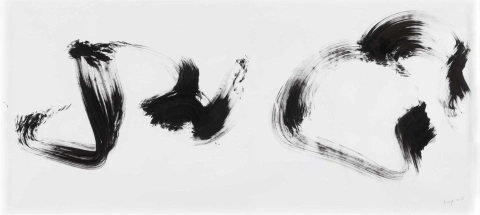 Reigl Judit tus 2010. 61x133 cm