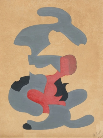 Alred Reth Abstract composition 1927 gouasch on paper