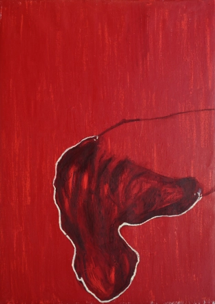 Kizsákmányolt hétköznapok akril olaj vászon 140x100cm
