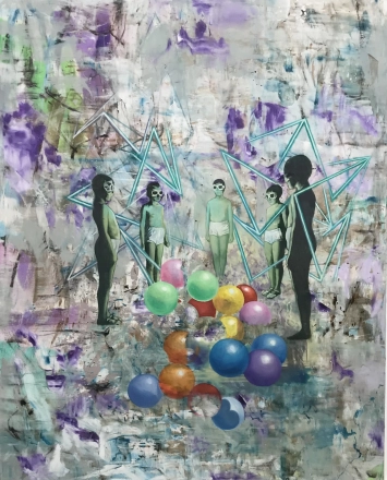 Emlékek örzói._olaj-vászon_200x 160 cm_2022