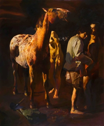 Tibor Csernus Saul III 1986-88 oil on canvas 220x186cm