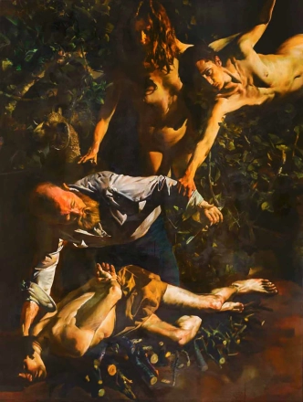 Tibor Csernus The Sacrifice Of Isaac 1987 oil on canvas 230x175cm