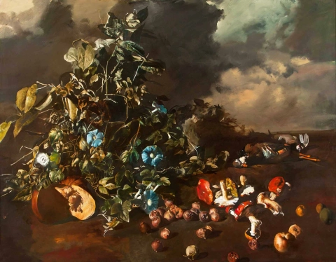 Tibor Csernus Nature Morte 1984-5  oil on canvas 140x179cm