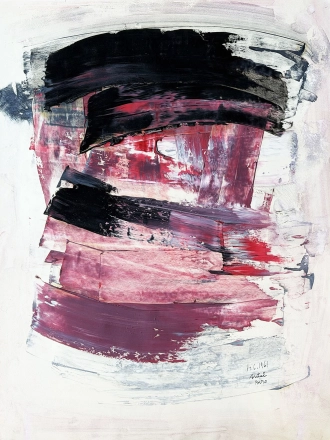 Antal Biró Gestural composition 1961 oil on paper 65 x 50 cm.jpg k