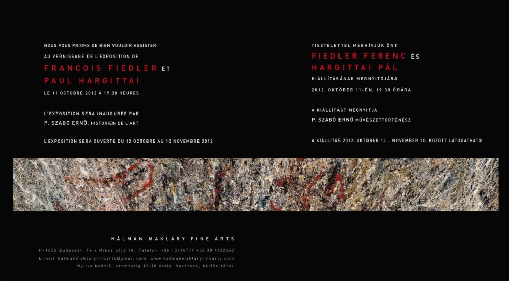 Invitation - Fiedler and Hargittai exhibition