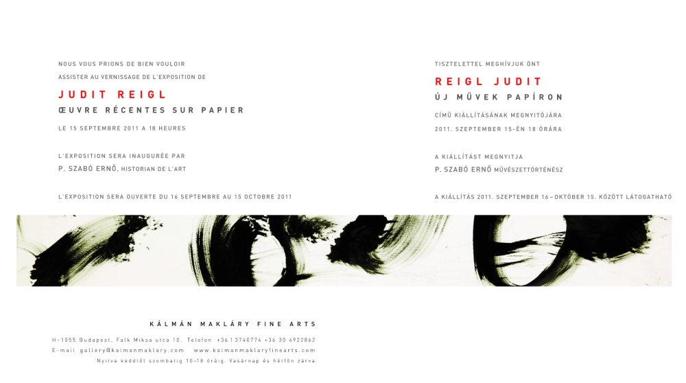 Judit Reigl - new works on paper
