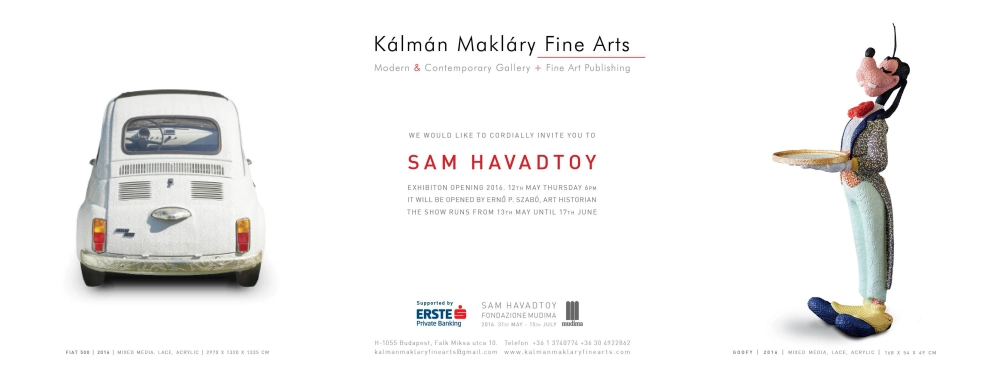 Invitation - Sam Havadtoy exhibition