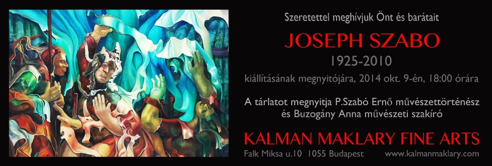Invitation to László Szabó s exhibition, 2014