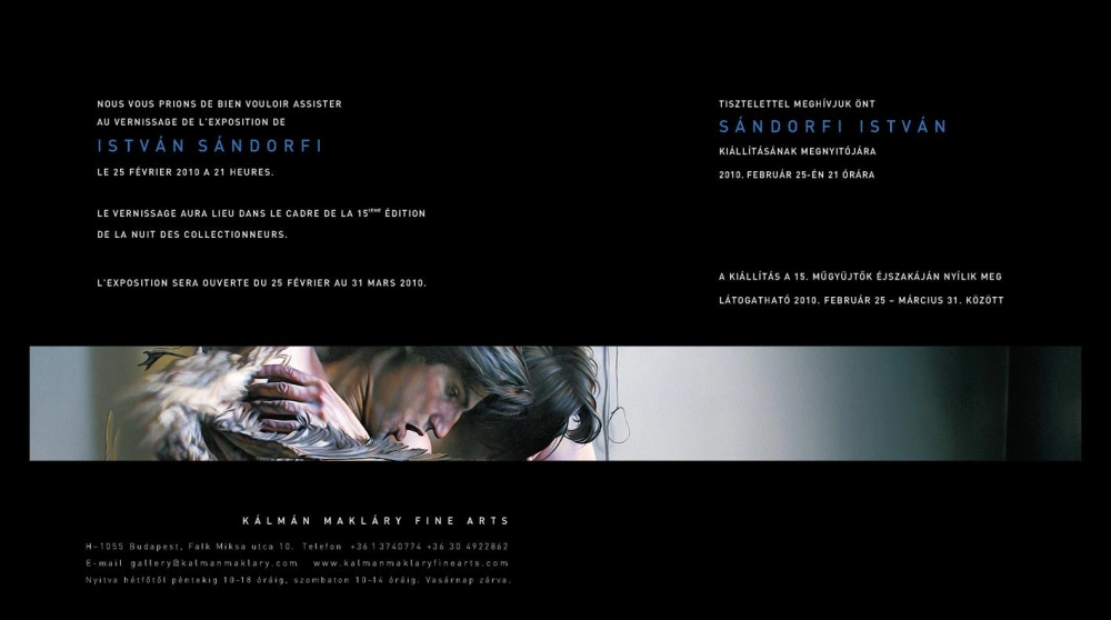 Invitation to the Etienne Sandorfi s exhibition, 2010