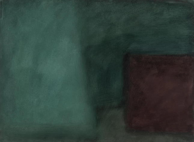 2002 Hollán Sándor Csendes Élet 2002 akril papír 56x76cm zöld 