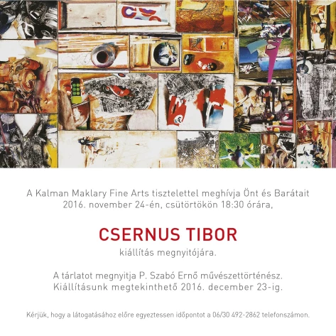 Csernus Tibor at Kálmán Makláry Fine Arts 2016
