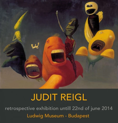 Judit Reigl retrospective exhibition Ludwig Museum Budapest 2014