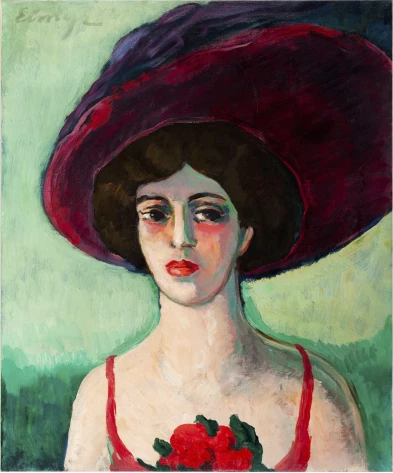 ELMYR DE HORY In the manner of Van Dongen Oil on canvas 61 x 50 cm
