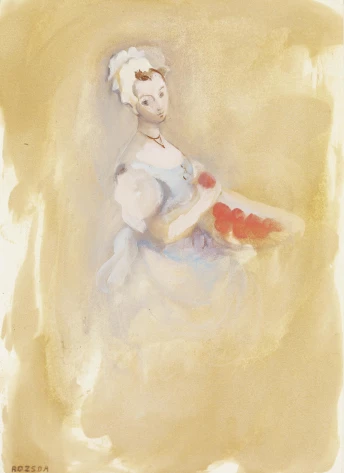 Young Girl with Fruits, c. 1940 