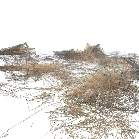 150 Years of Nature - Apocalyptic Cocitation Network - Landscape No.13