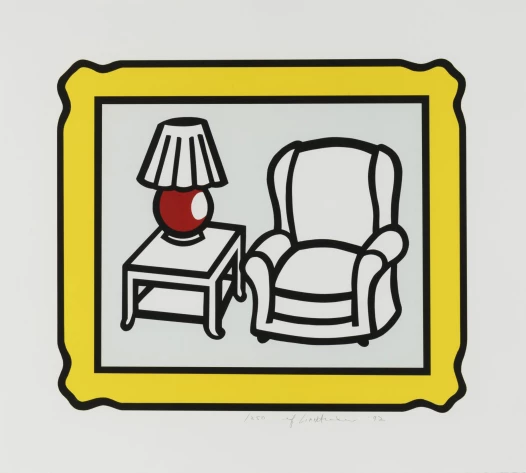 Roy Lichtenstein:  Red lamp, 1992 