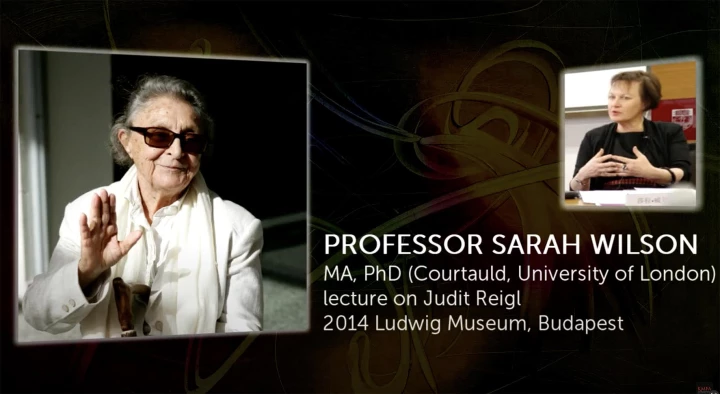 Lecture on Judit Reigl by Professor Sarah Wilson, Ludwig Museum, 2014