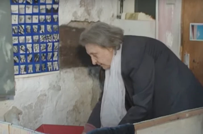 Interview with Judit Reigl in her studio