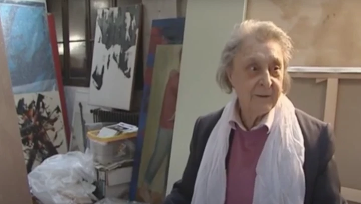 Interview with Judit Reigl in her studio