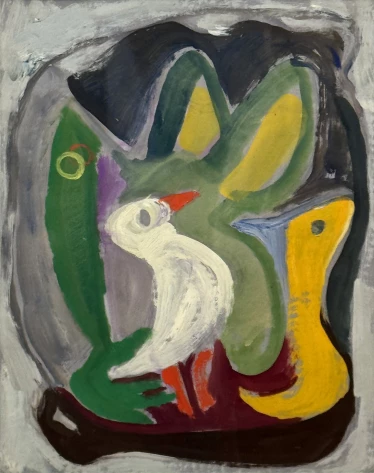 Rozsda Endre Untitled c1942 32x25cm gouache on paper1