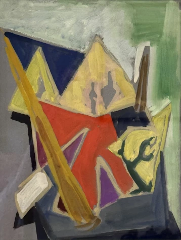 Rozsda Endre Untitled c1942 32x25cm gouache on paper3