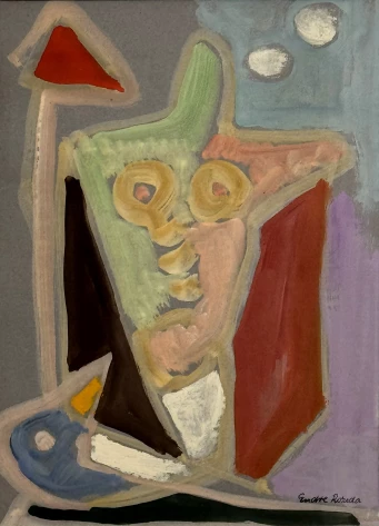 Rozsda Endre Untitled c1942 32x25cm gouache on paper4