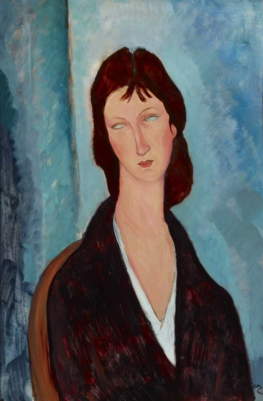 Hommagé to Modigliani olaj vászon 70 x 47 cm