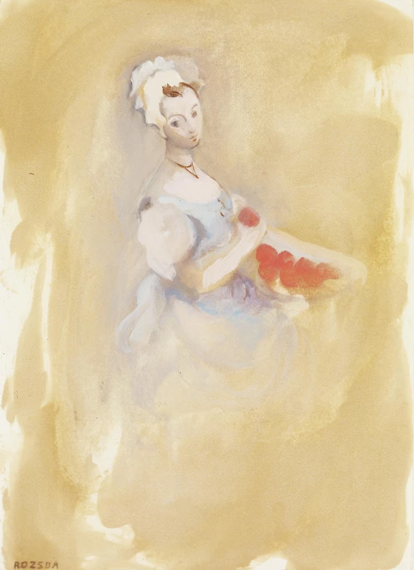 Young Girl with Fruits, c. 1940 