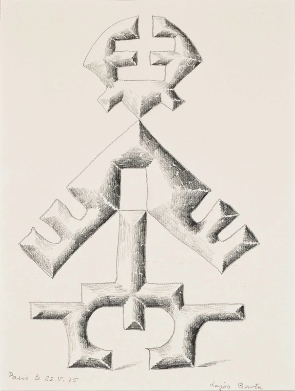 1975 Barta Lajos (Idol_) 1975 ceruza, papír 310 x 240 mm