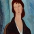 Hommagé to Modigliani olaj vászon 70 x 47 cm