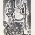 Dienes Sári  Composition. Etching _artist's proof_ 28 x 17,7 cm (size of plate)45 x 33 cm (size of leaf) printed by the artist at Atelier 17, New York
