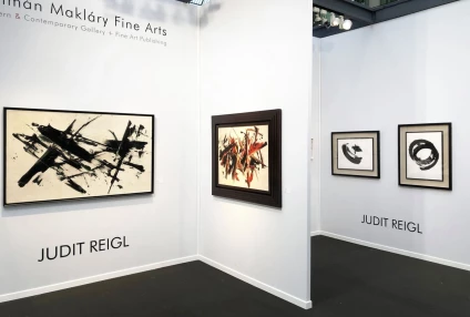 Reigl solo show at the Kalman Maklary Fine Arts